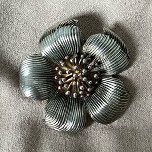 Tiffany & Co. Sterling Silver Dogwood Flower Brooch Pin